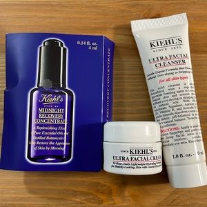 Kiehl’s travel size skincare set